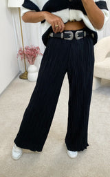 Pantalon fluide noir "Libbie"