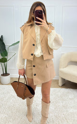 Veste sans manches LANE - camel