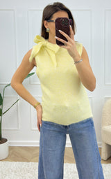 Pull sans manches RESSE - jaune