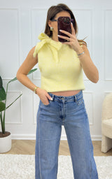 Pull sans manches RESSE - jaune