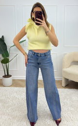 Pull sans manches RESSE - jaune