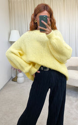 Pull jaune oversize "Soan"