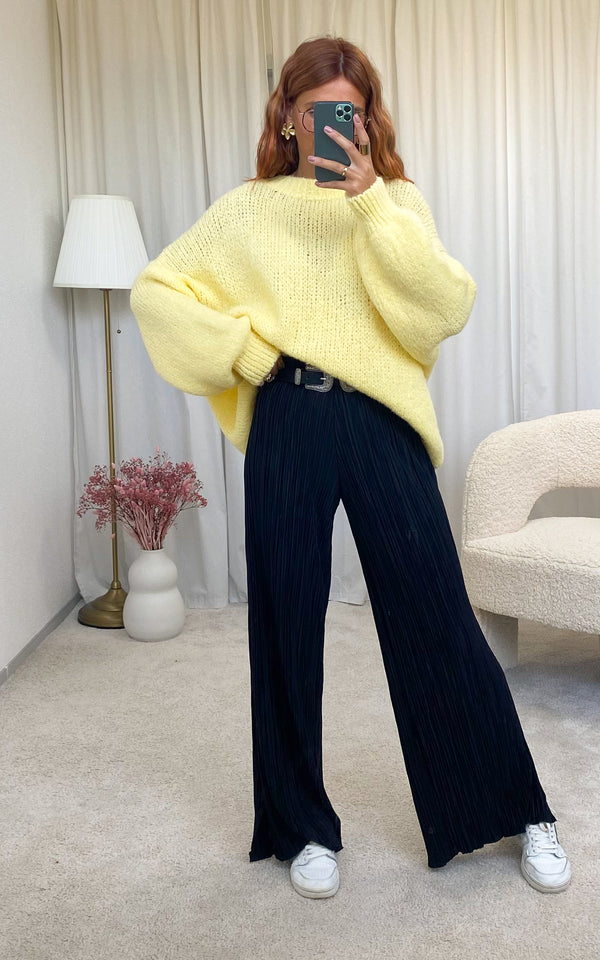 Pull jaune oversize "Soan"