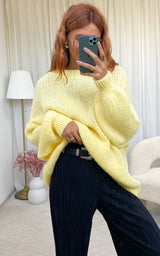 Pull jaune oversize "Soan"