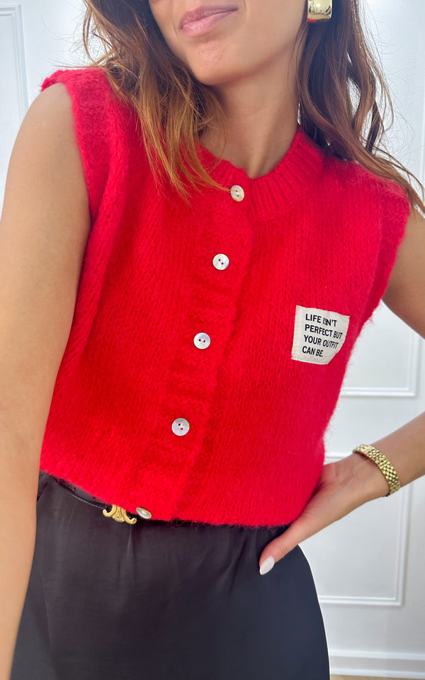 Gilet CELYA - rouge
