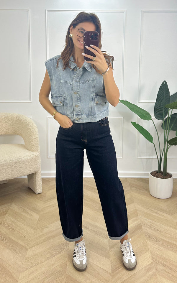Veste sans manches ELINA - bleu