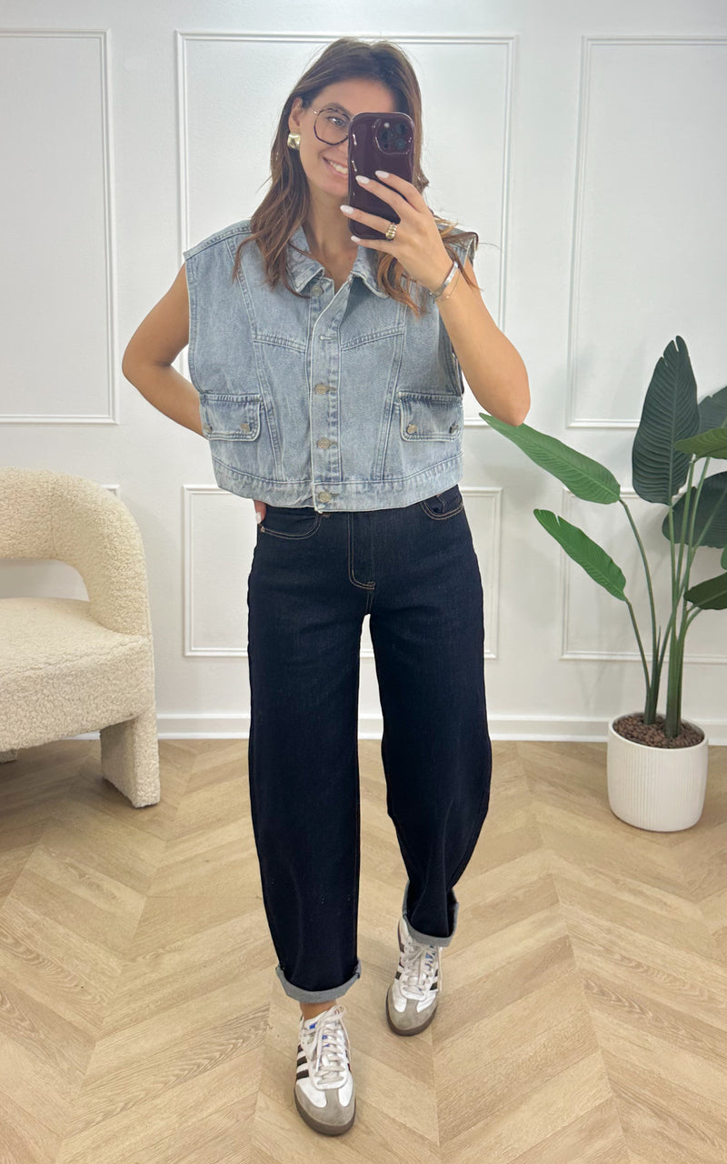 Veste sans manches ELINA - bleu