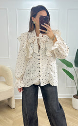 Chemise IRISIA - blanc et noir