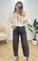 Chemise IRISIA - blanc et noir