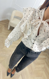 Chemise IRISIA - blanc et noir