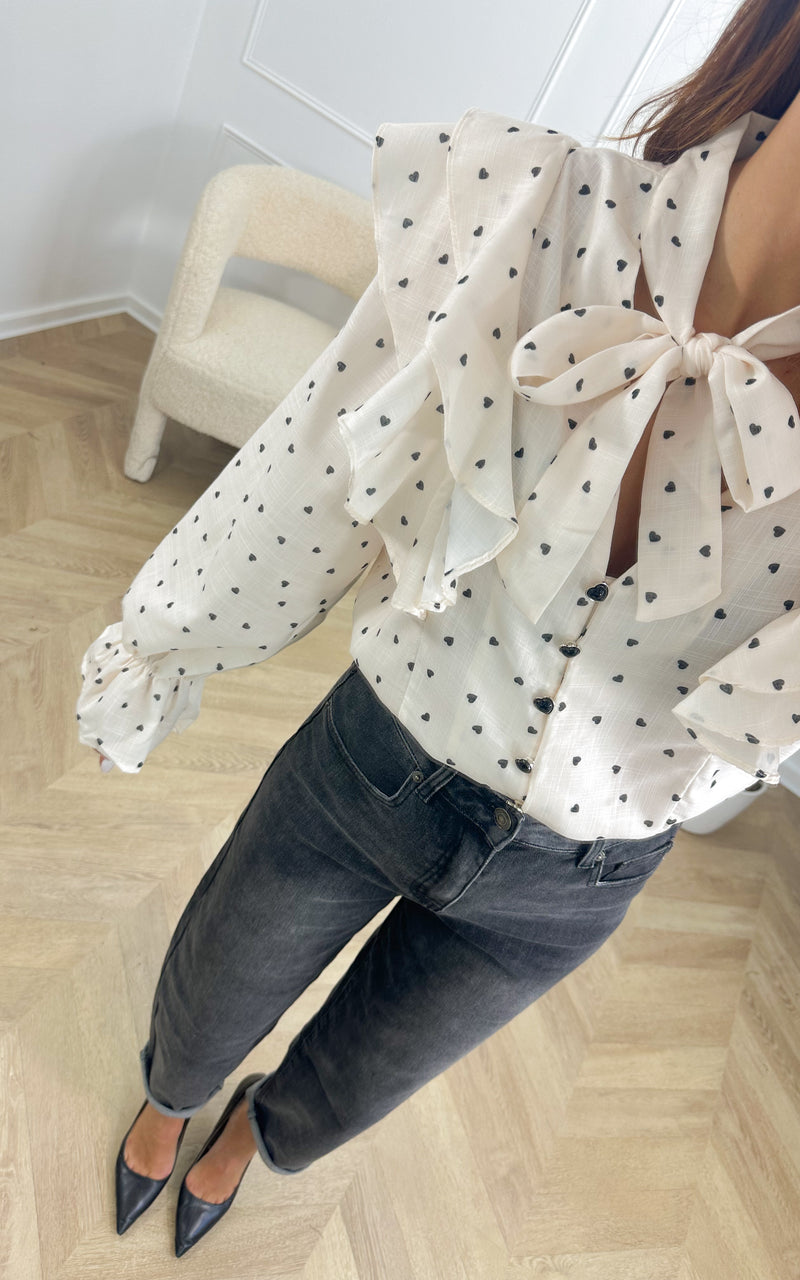 Chemise IRISIA - blanc et noir