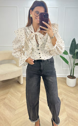 Chemise IRISIA - blanc et noir