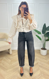 Chemise IRISIA - blanc et noir