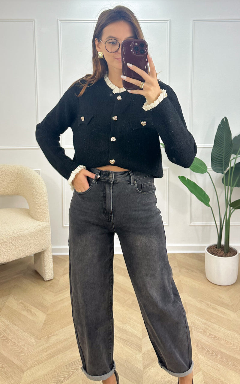 Gilet ZELINA - noir et blanc