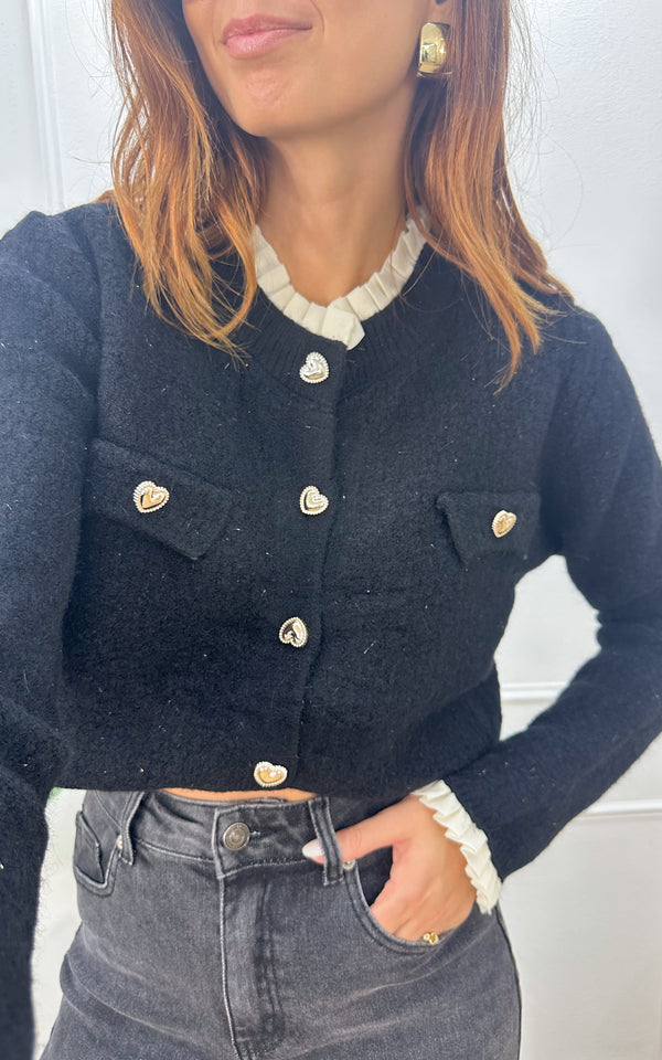Gilet ZELINA - noir et blanc