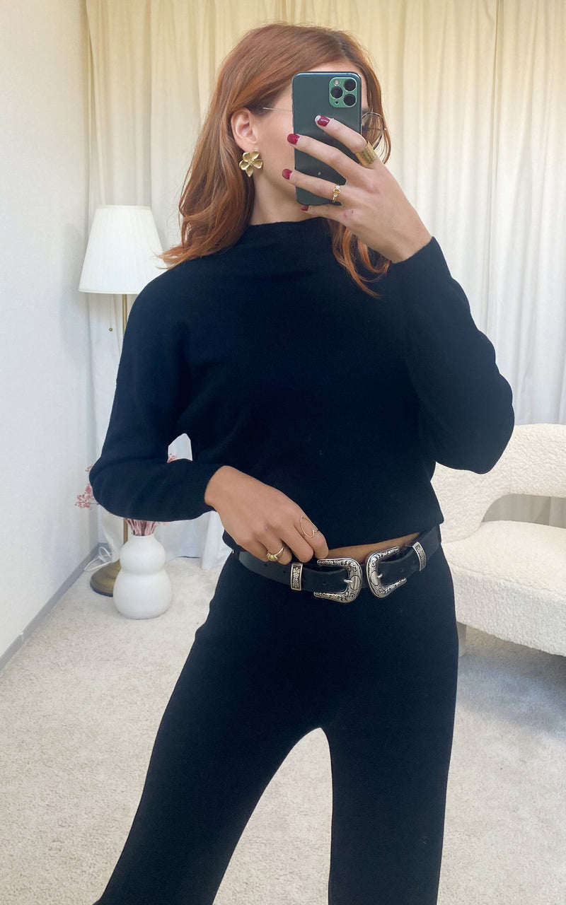 Ensemble comfy noir AYLA