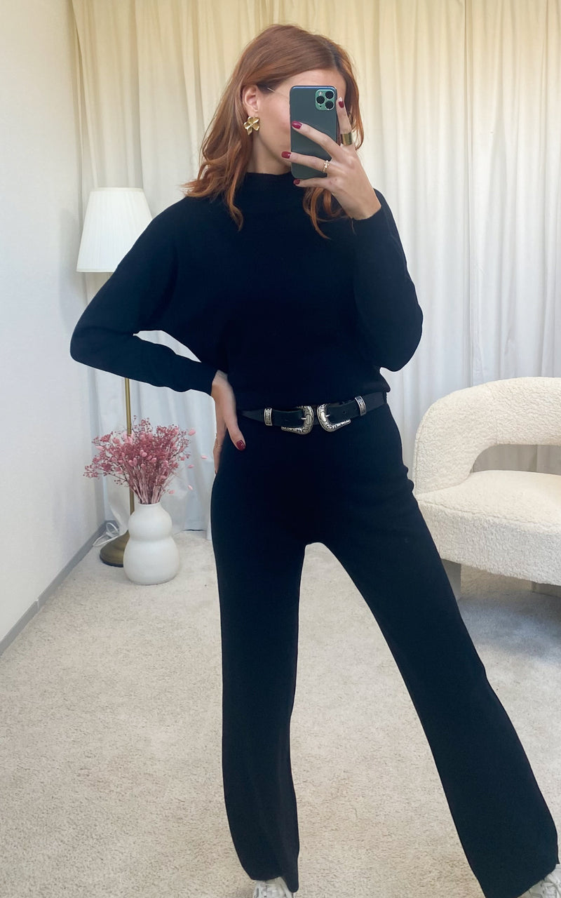 Ensemble comfy noir AYLA