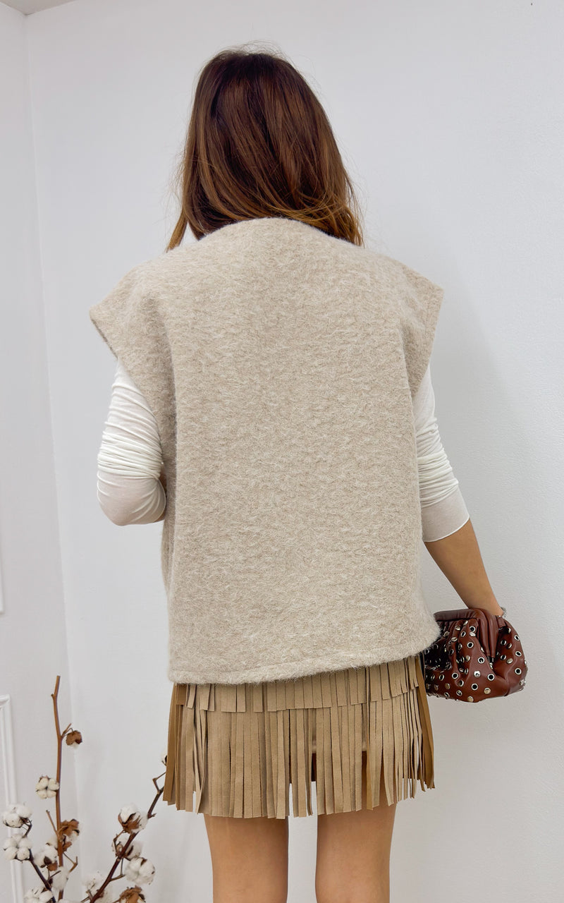 Gilet APERIL - beige 🇮🇹
