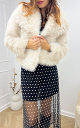 Veste fausse fourrure EDDA - beige