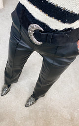 Pantalon simili cuir ISALIS