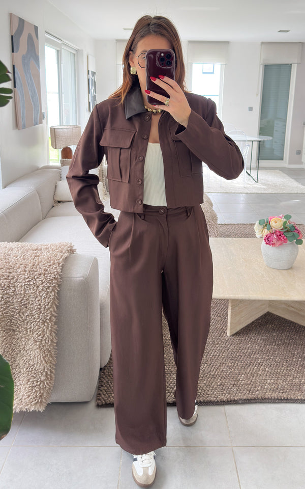 Pantalon BRUNELLE - chocolat