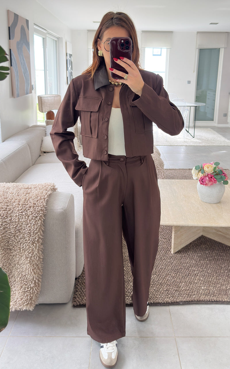 Pantalon BRUNELLE - chocolat