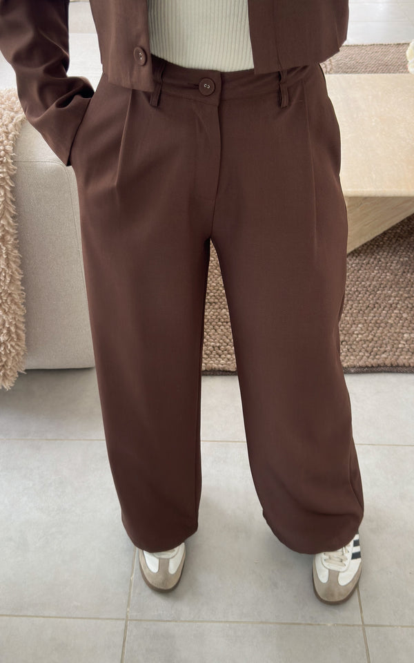 Pantalon BRUNELLE - chocolat