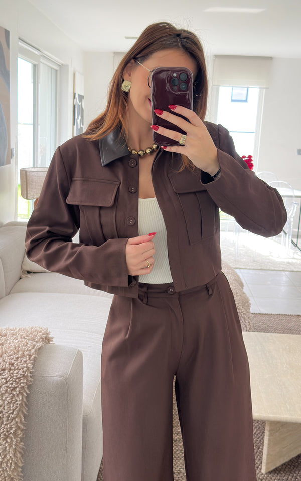 Veste BRUNELLE - chocolat