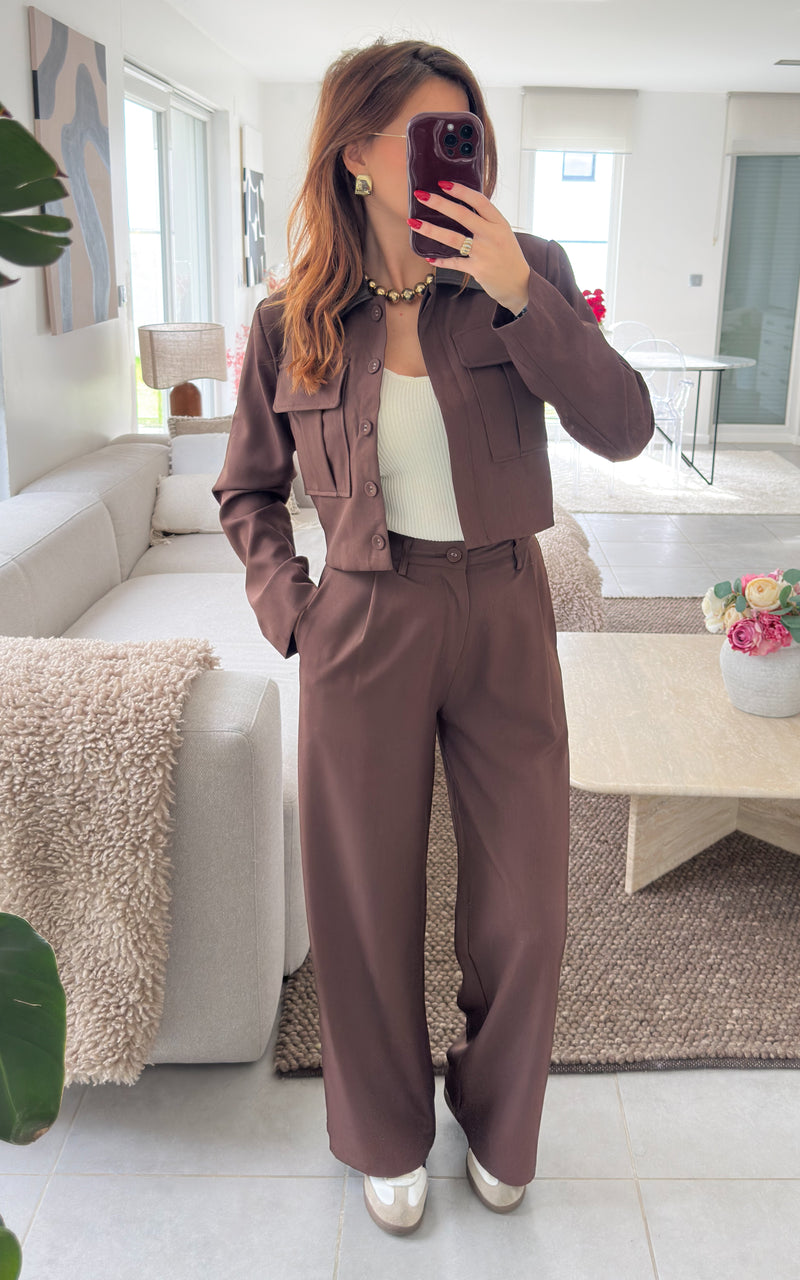 Pantalon BRUNELLE - chocolat