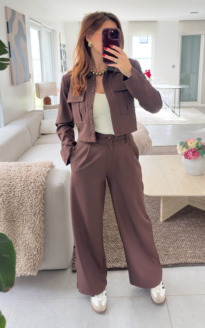 Pantalon BRUNELLE - chocolat