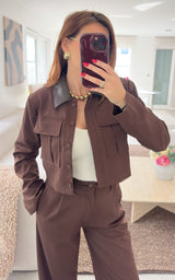Veste BRUNELLE - chocolat