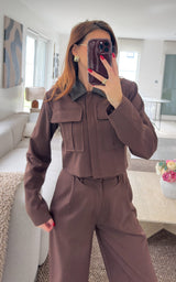Veste BRUNELLE - chocolat