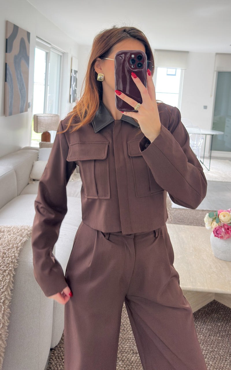 Veste BRUNELLE - chocolat