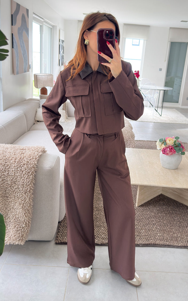 Pantalon BRUNELLE - chocolat