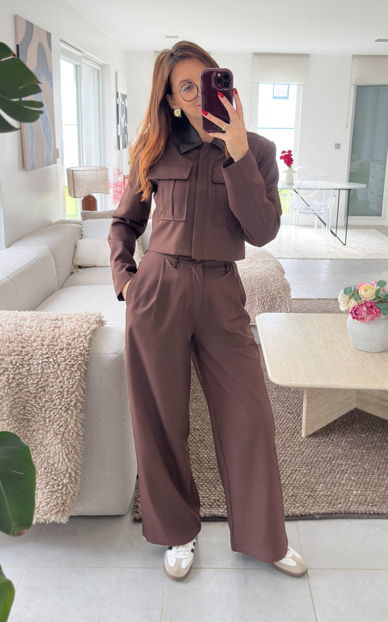 Pantalon BRUNELLE - chocolat