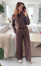 Pantalon BRUNELLE - chocolat