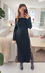 Robe pull CLEANIE - noir