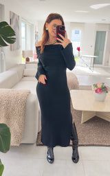 Robe pull CLEANIE - noir