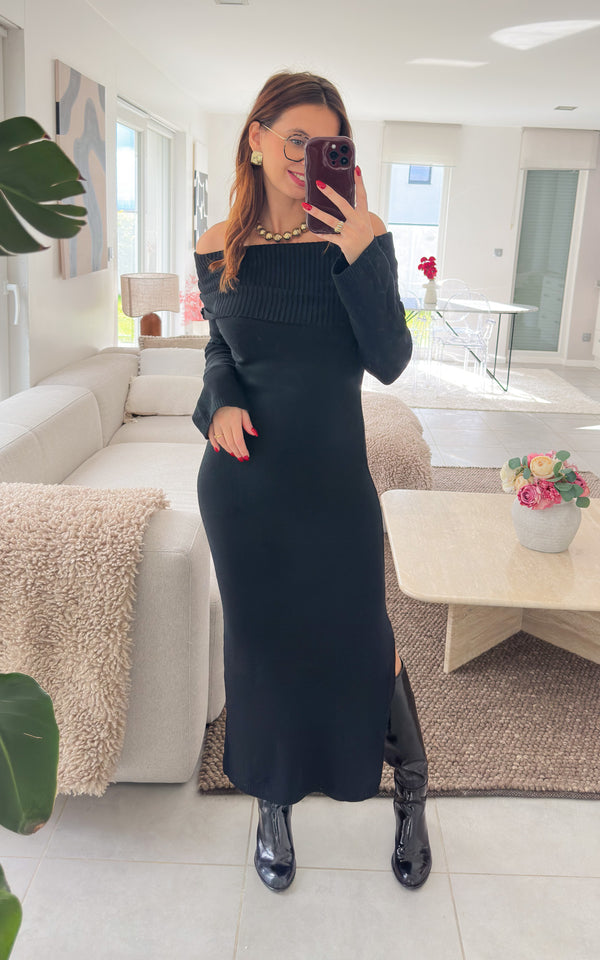 Robe pull CLEANIE - noir