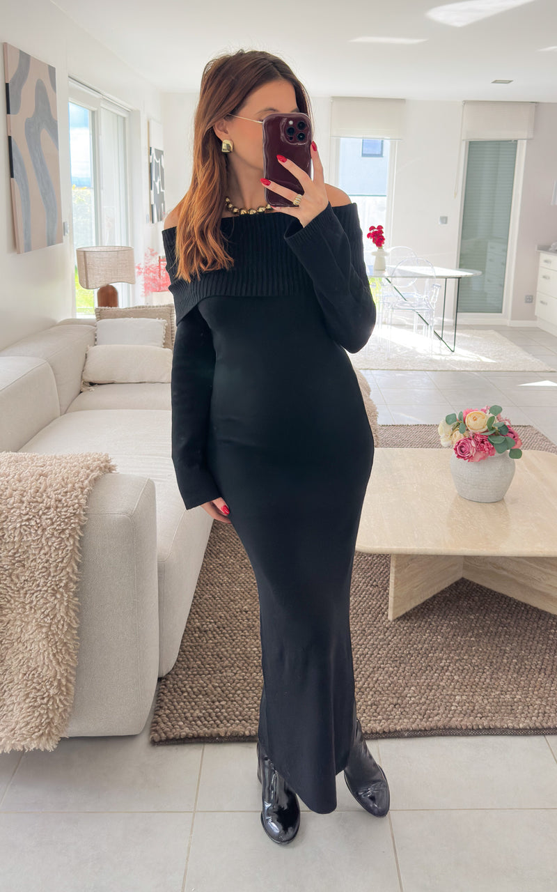 Robe pull CLEANIE - noir