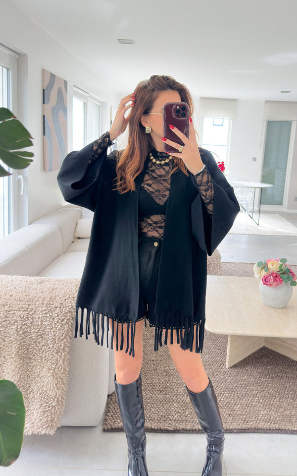 Poncho GIO - noir