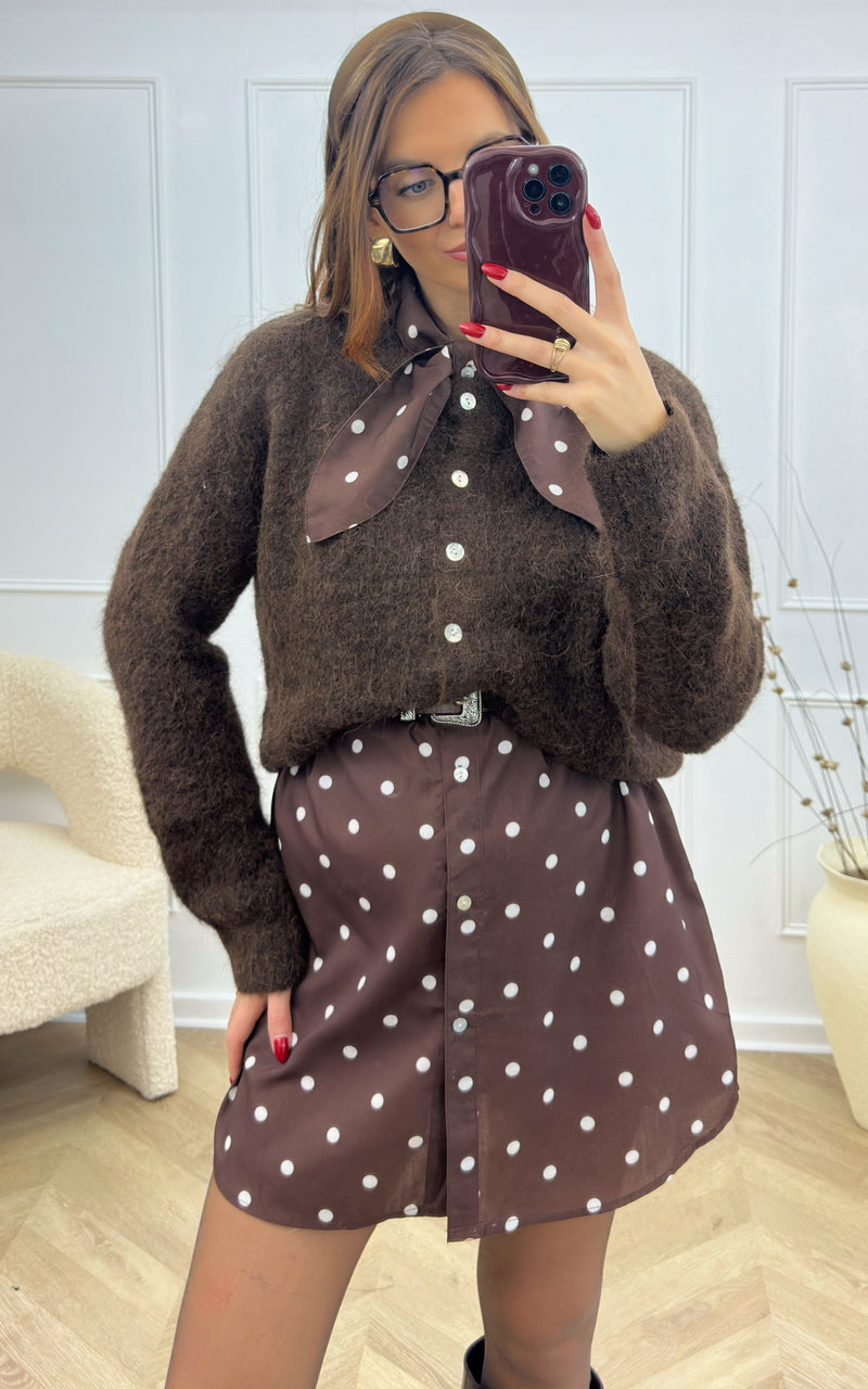 Gilet ADURI - chocolat