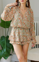 Combishort fleurie "Beki"