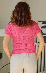 Top crochet rose "Felix"