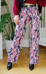Pantalon fluide à motifs "Aina"